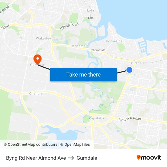 Byng Rd Near Almond Ave to Gumdale map
