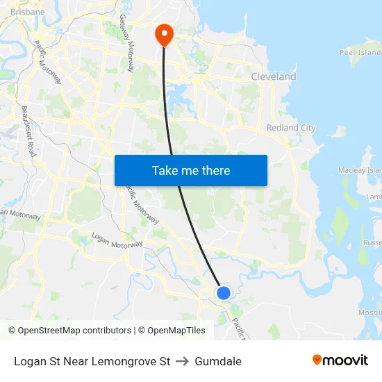 Logan St Near Lemongrove St to Gumdale map