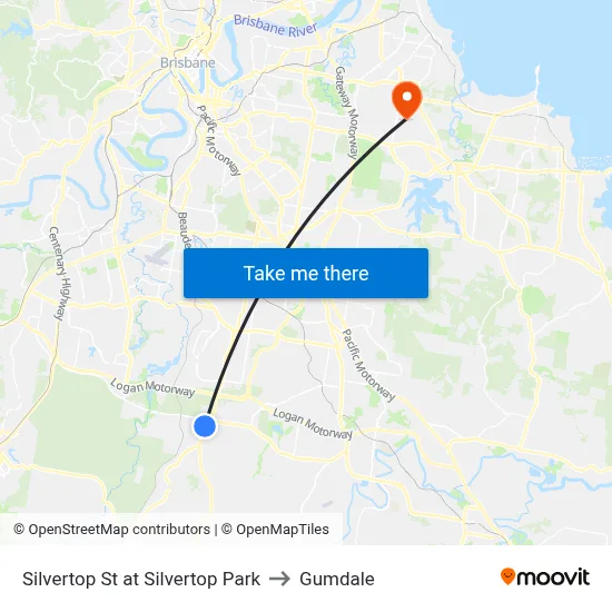 Silvertop St at Silvertop Park to Gumdale map