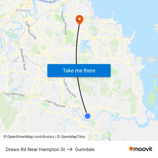 Drews Rd Near Hampton St to Gumdale map