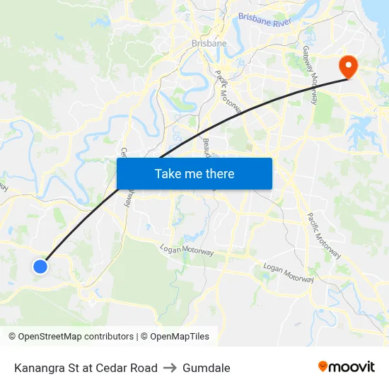 Kanangra St at Cedar Road to Gumdale map