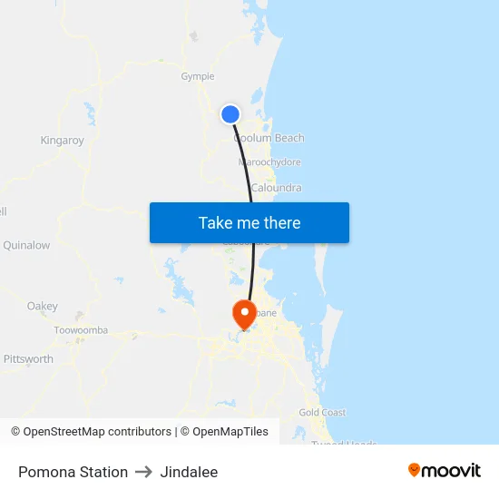 Pomona Station to Jindalee map