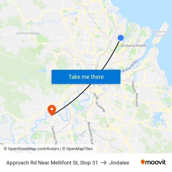 Approach Rd Near Mellifont St, Stop 31 to Jindalee map