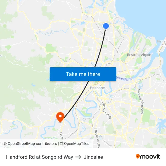 Handford Rd at Songbird Way to Jindalee map