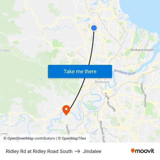 Ridley Rd at Ridley Road South to Jindalee map