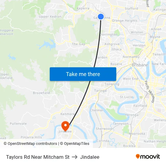 Taylors Rd Near Mitcham St to Jindalee map