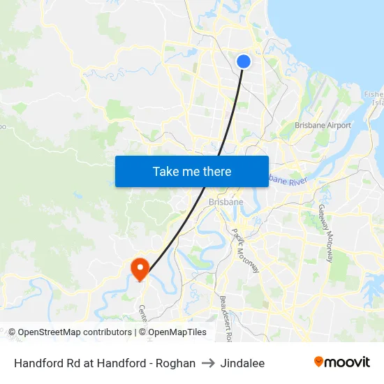 Handford Rd at Handford - Roghan to Jindalee map