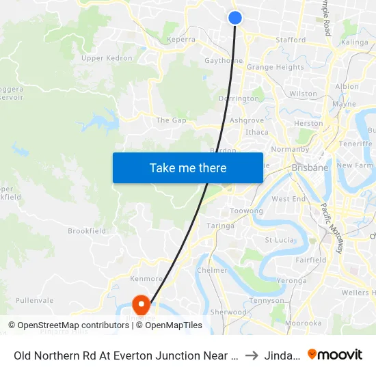 Old Northern Rd At Everton Junction Near Drake St to Jindalee map
