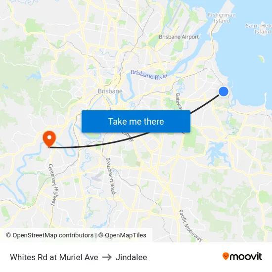 Whites Rd at Muriel Ave to Jindalee map