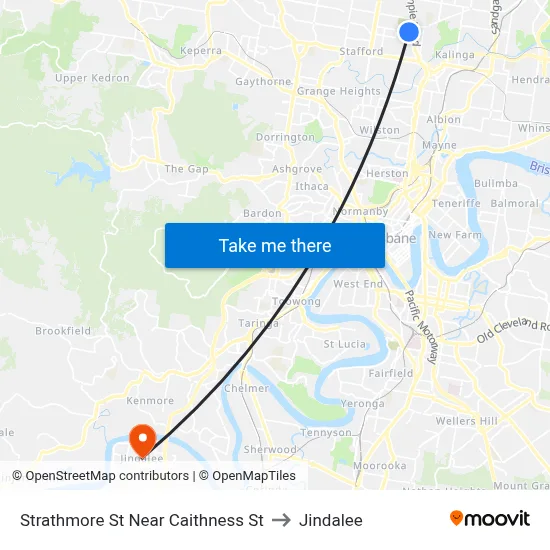Strathmore St Near Caithness St to Jindalee map
