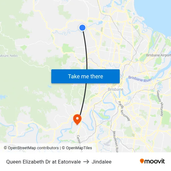 Queen Elizabeth Dr at Eatonvale to Jindalee map