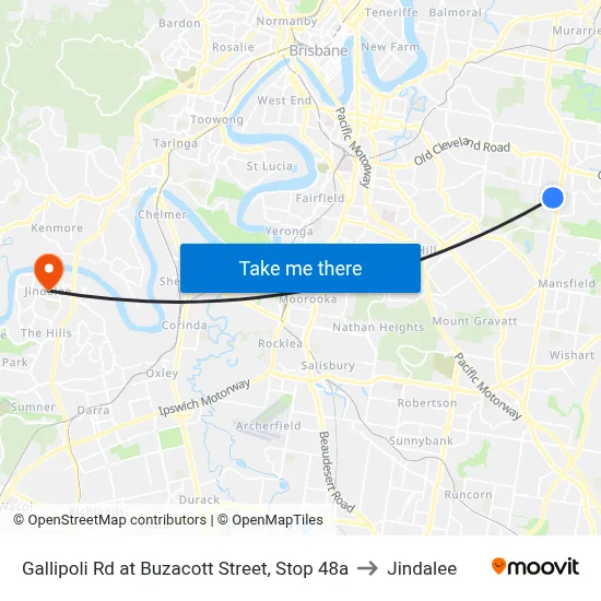 Gallipoli Rd at Buzacott Street, Stop 48a to Jindalee map