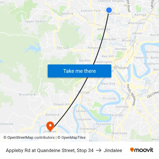 Appleby Rd at Quandeine Street, Stop 34 to Jindalee map