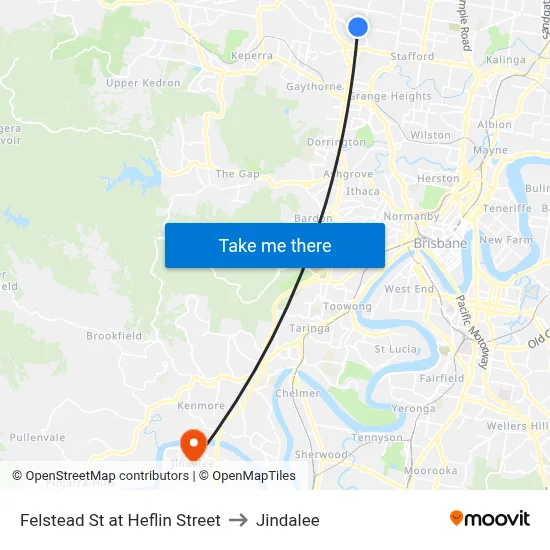 Felstead St at Heflin Street to Jindalee map