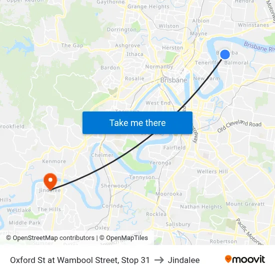 Oxford St at Wambool Street, Stop 31 to Jindalee map