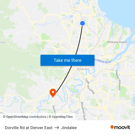 Dorville Rd at Denver East to Jindalee map