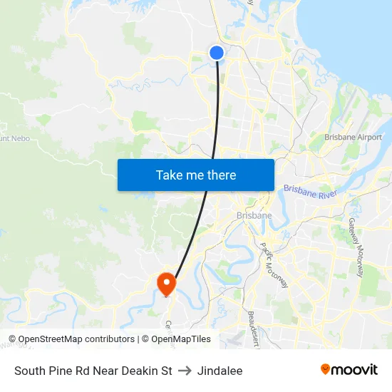 South Pine Rd Near Deakin St to Jindalee map