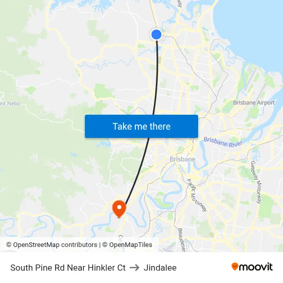 South Pine Rd Near Hinkler Ct to Jindalee map