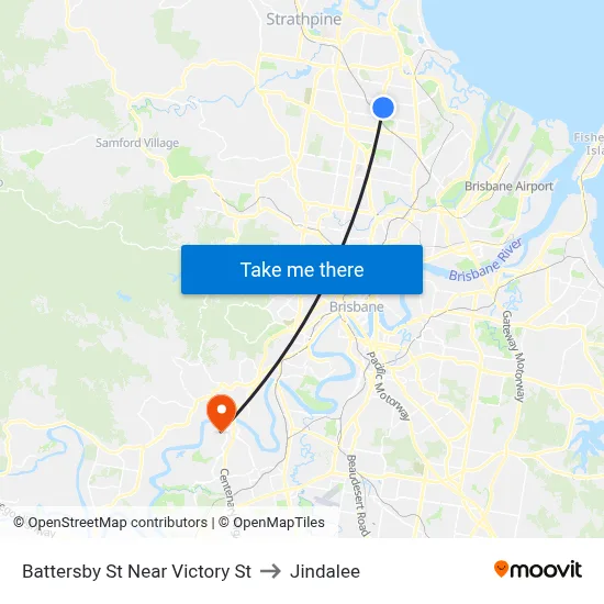 Battersby St Near Victory St to Jindalee map
