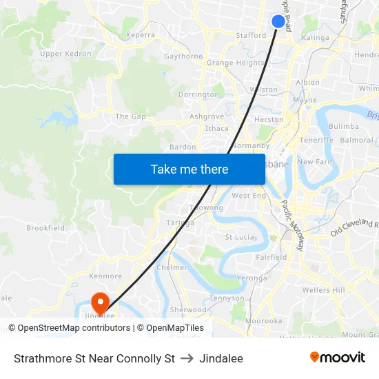 Strathmore St Near Connolly St to Jindalee map