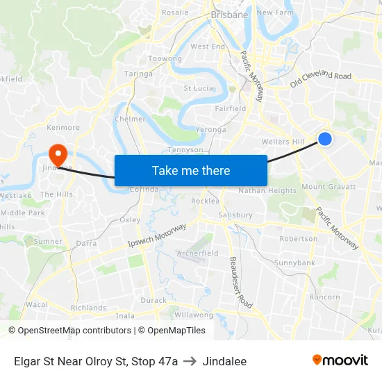 Elgar St Near Olroy St, Stop 47a to Jindalee map