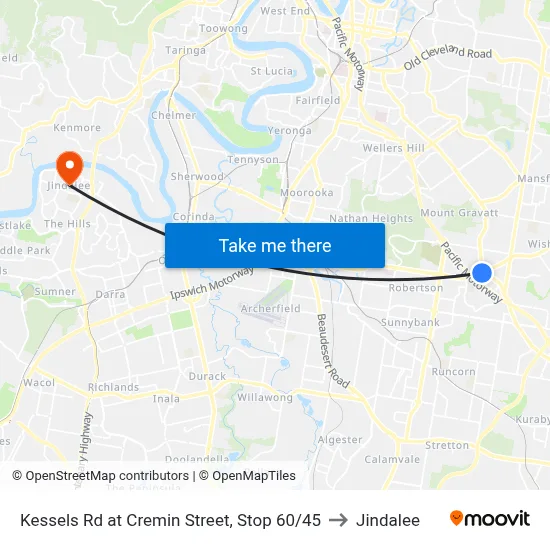 Kessels Rd at Cremin Street, Stop 60/45 to Jindalee map