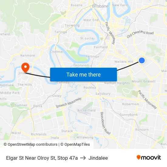 Elgar St Near Olroy St, Stop 47a to Jindalee map