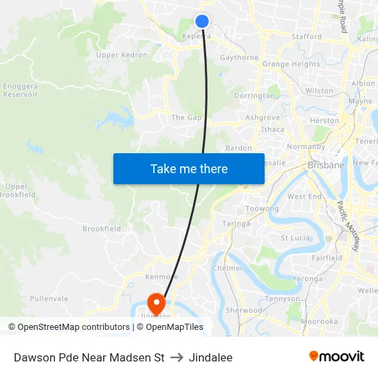 Dawson Pde Near Madsen St to Jindalee map