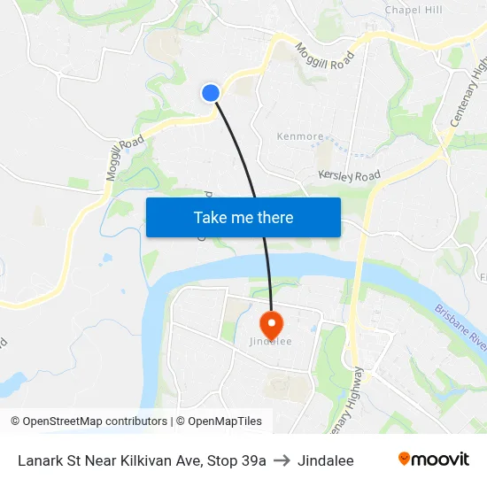 Lanark St Near Kilkivan Ave, Stop 39a to Jindalee map
