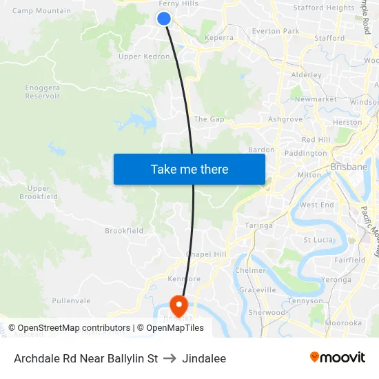 Archdale Rd Near Ballylin St to Jindalee map