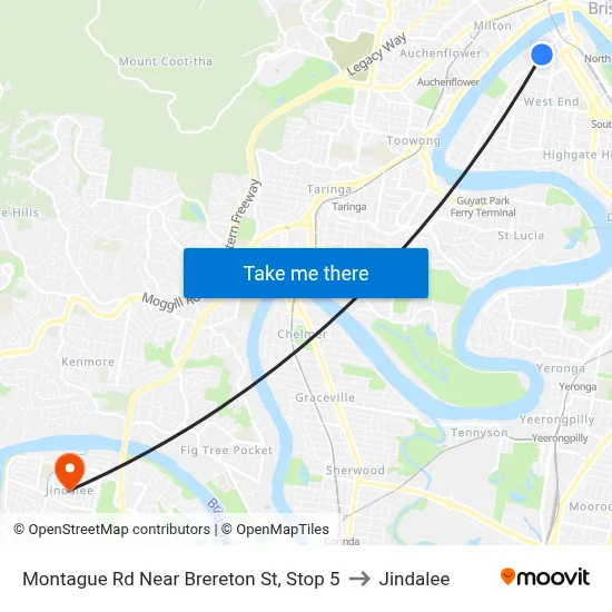 Montague Rd Near Brereton St, Stop 5 to Jindalee map