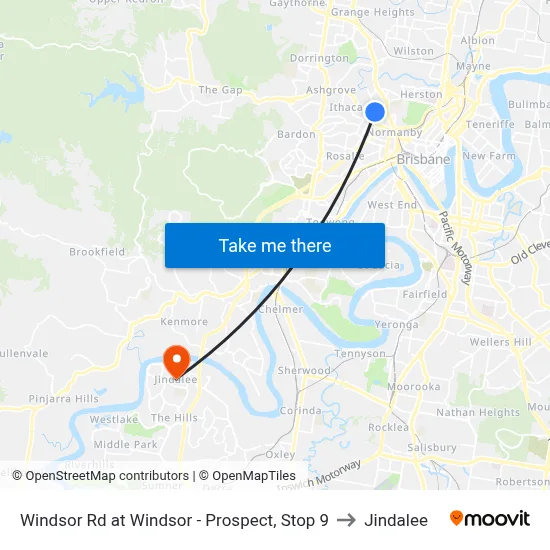 Windsor Rd at Windsor - Prospect, Stop 9 to Jindalee map