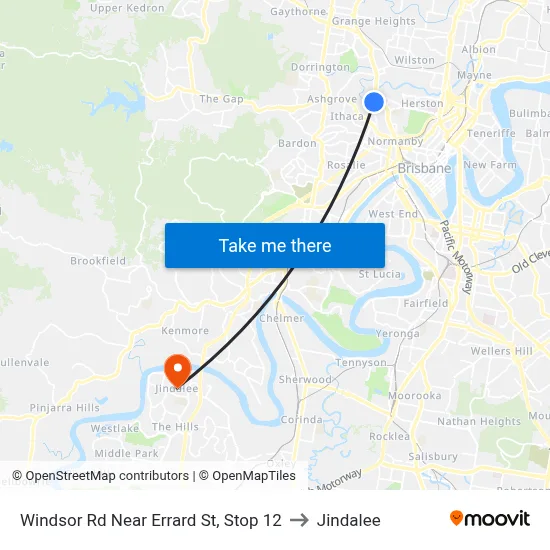 Windsor Rd Near Errard St, Stop 12 to Jindalee map
