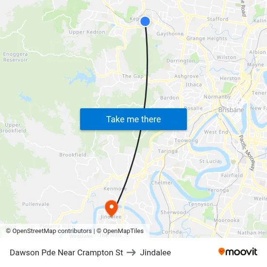Dawson Pde Near Crampton St to Jindalee map