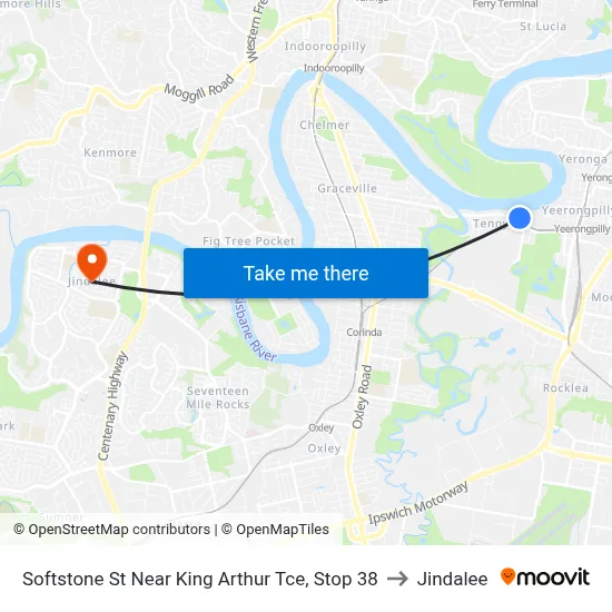 Softstone St Near King Arthur Tce, Stop 38 to Jindalee map