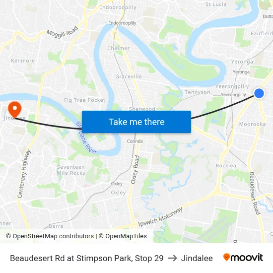 Beaudesert Rd at Stimpson Park, Stop 29 to Jindalee map