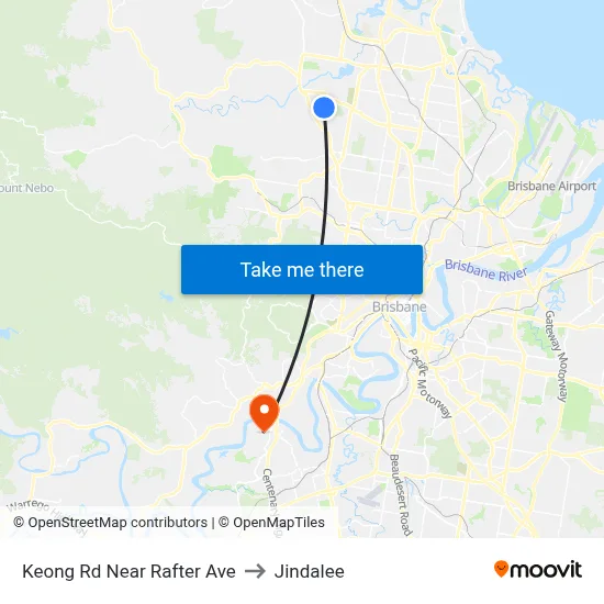 Keong Rd Near Rafter Ave to Jindalee map