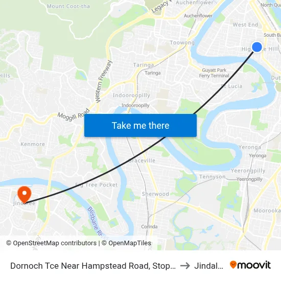 Dornoch Tce Near Hampstead Road, Stop 21 to Jindalee map