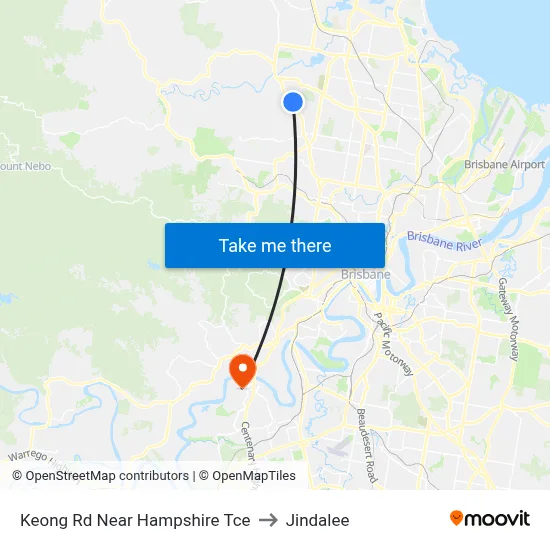 Keong Rd Near Hampshire Tce to Jindalee map