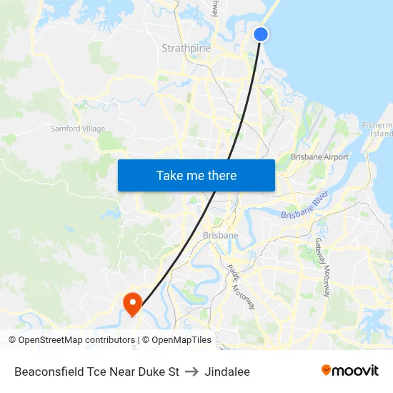 Beaconsfield Tce Near Duke St to Jindalee map