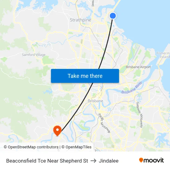 Beaconsfield Tce Near Shepherd St to Jindalee map