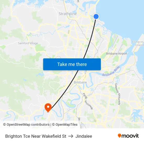 Brighton Tce Near Wakefield St to Jindalee map