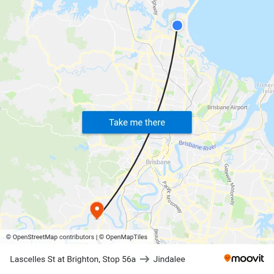 Lascelles St at Brighton, Stop 56a to Jindalee map