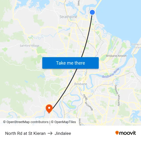 North Rd at St Kieran to Jindalee map
