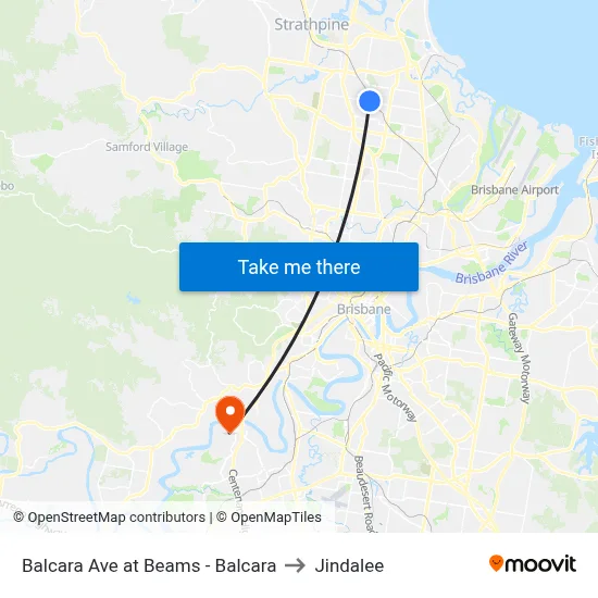 Balcara Ave at Beams - Balcara to Jindalee map