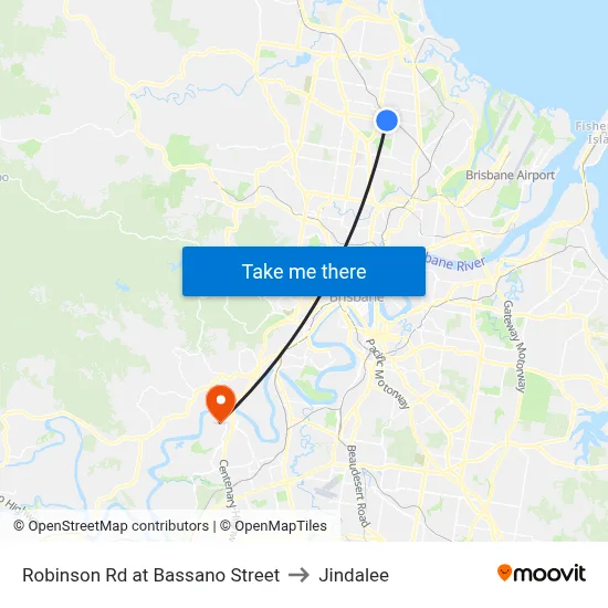 Robinson Rd at Bassano Street to Jindalee map