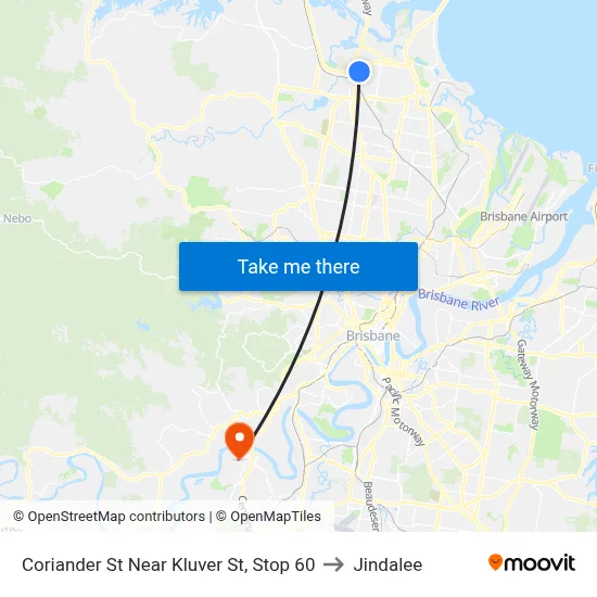 Coriander St Near Kluver St, Stop 60 to Jindalee map