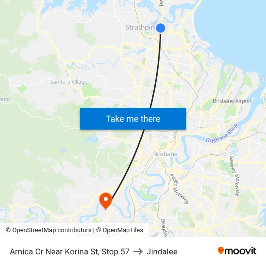 Arnica Cr Near Korina St, Stop 57 to Jindalee map