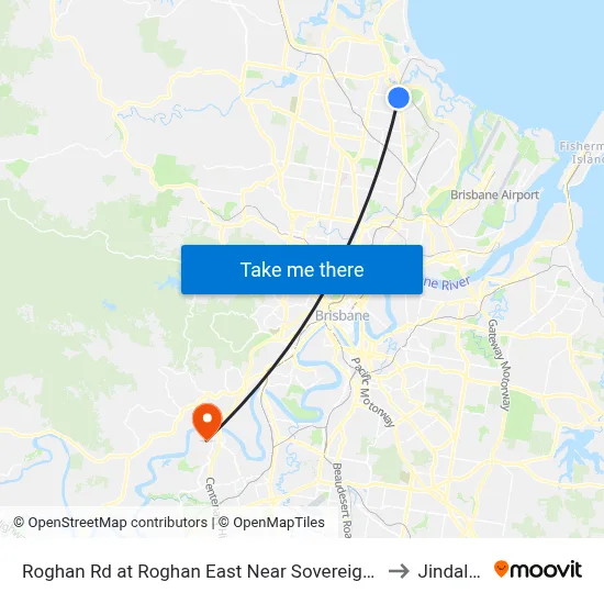 Roghan Rd at Roghan East Near Sovereign Pl to Jindalee map