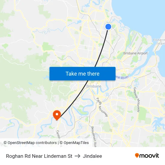 Roghan Rd Near Lindeman St to Jindalee map